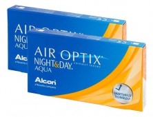Focus (Air optix) Night & Day aqua. 3 + 3 = 6 линз