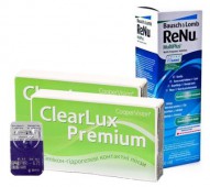 Акция (ClearLux Premium (Clariti) 6 шт. + ReNu 360 ml.)