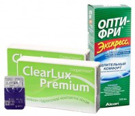 Акция (ClearLux Premium (Clariti) 6 шт. + Экспресс OPTI - FREE 355 ml.)