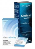 Акция (Clear all-day 6 шт. + Unica Sensitive 350 ml.) 