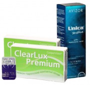Акция (ClearLux Premium (Clariti) 6 шт. + Unica Sensitive 350 ml.)